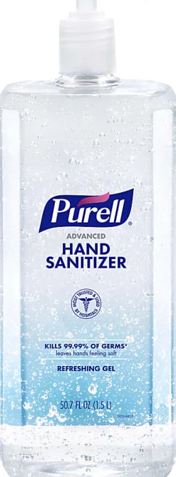 PURELL® Advanced Hand Sanitizer Refreshing Gel, Clean Scent, 1.5 Liter Pump Bottle