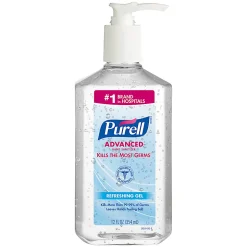PURELL® Advanced Hand Sanitizer Refreshing Gel, Clean Scent, 12 fl oz Pump Bottle