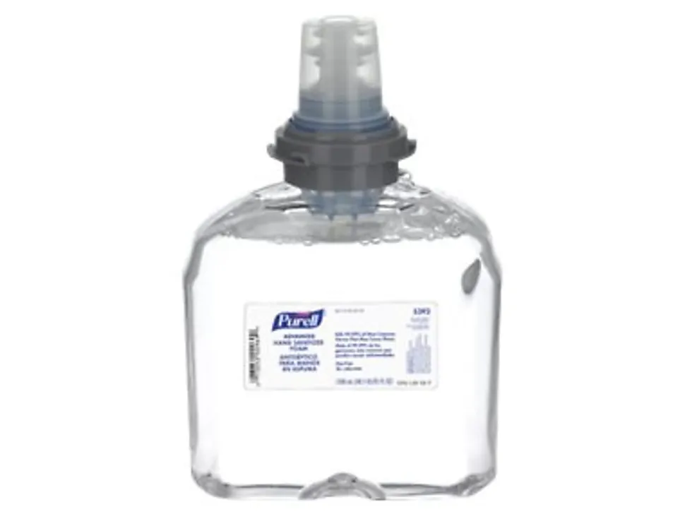Purell Advanced Hand Sanitizer Foam, Clean Scent, 1200 mL Hand Sanitizer Foam Refill for Purell TFX Touch-Free Dispenser, Carton of 2