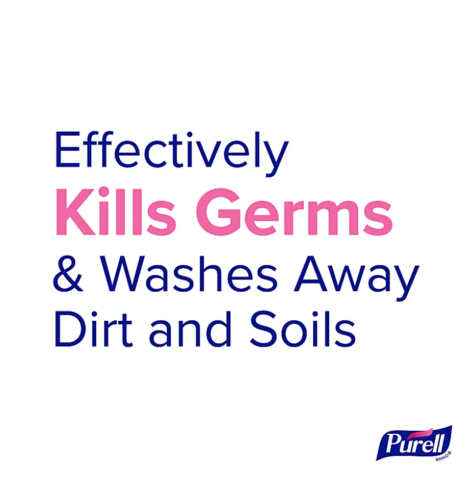 PURELL Antimicrobial Foaming Hand Soap Refills, Light Plum, 1200 mL, Clear, Case Of 2 Refills