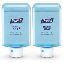 PURELL Antimicrobial Foaming Hand Soap Refills, Light Plum, 1200 mL, Clear, Case Of 2 Refills