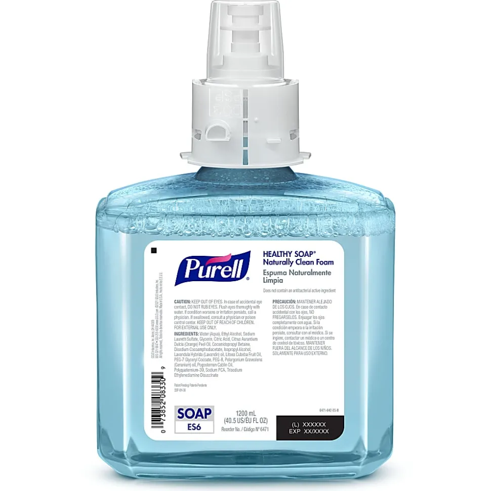 PURELL® Brand Naturally Clean HEALTHY SOAP® Foam ES6 Refill, Fruit Scent, 40.6 Oz Bottle