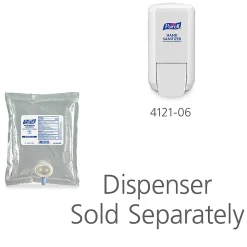 Purell® CS2 Push-Style Hand Sanitizer Dispenser, 10-1/16”H x 5-3/16”W x 3-7/8”D, White