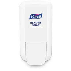 Purell® CS2 Push-Style Hand Sanitizer Dispenser, 10-1/16”H x 5-3/16”W x 3-7/8”D, White