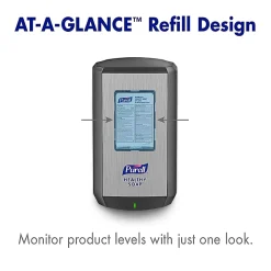 Purell® CS6 Touch-Free Dispenser Floor Stand, For Hand Sanitizer, Graphite, 7416-DS