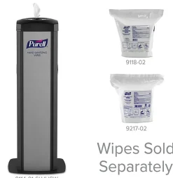 PURELL® DS360 Hand Sanitizing Wipes High-Capacity Floor Stand, Silver