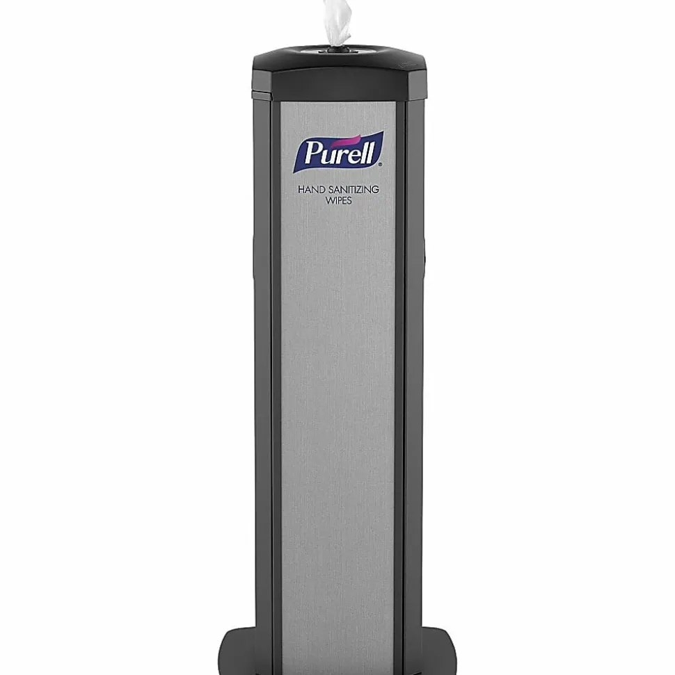 PURELL® DS360 Hand Sanitizing Wipes High-Capacity Floor Stand, Silver