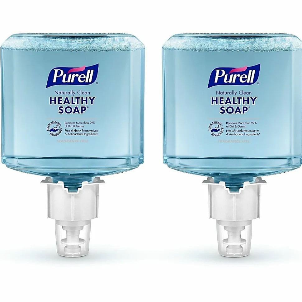 Purell® ES6 Professional Mild Foam Hand Soap Refills, Naturally Cleam Scent, 40.5 Oz., Pack Of 2 Bottles