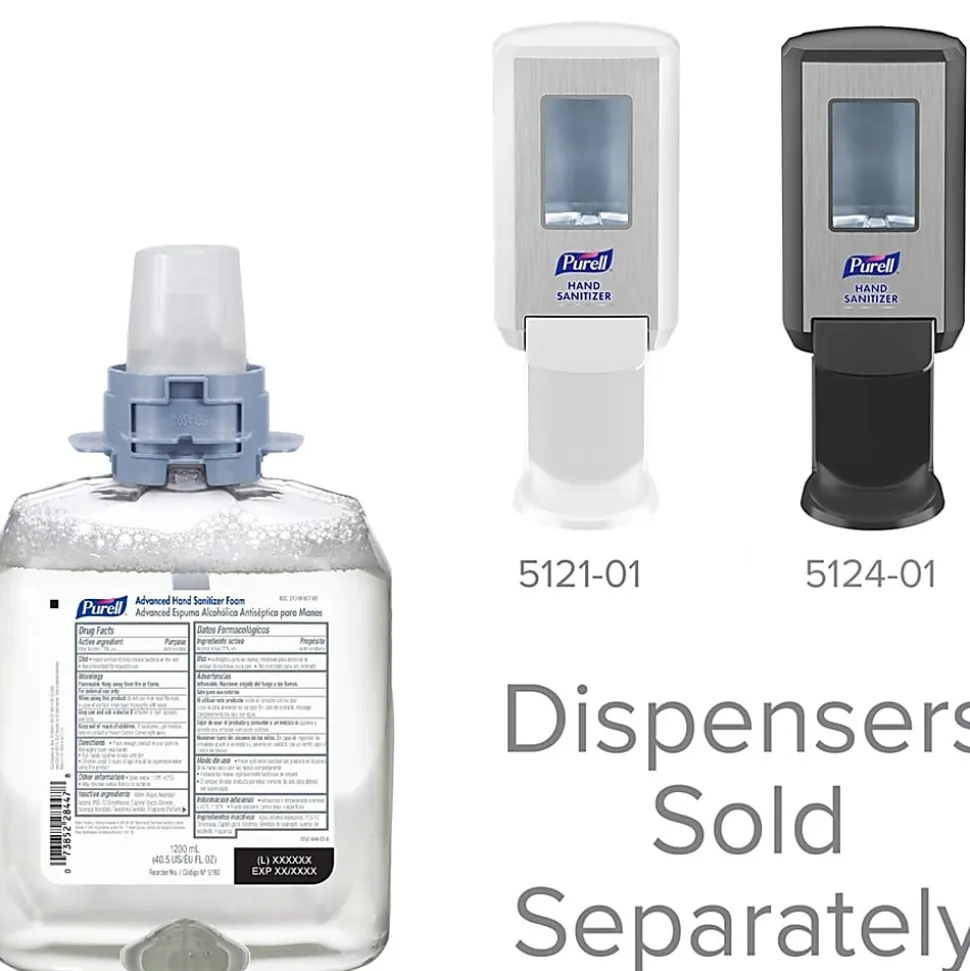 PURELL® Hand Sanitizer Foam Refill - 1.27 quart - Kill Germs - Hand - Moisturizing - Clear - 1 Each
