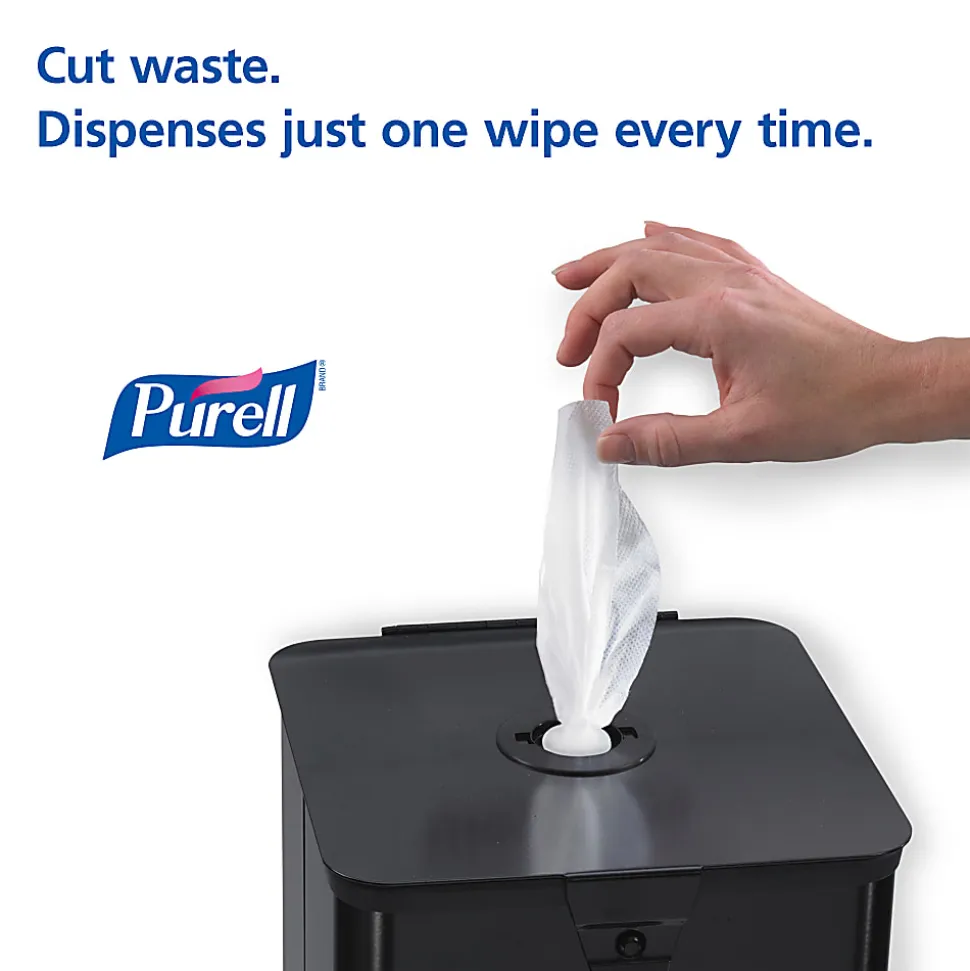 Purell® Hand Sanitizing Wipes, Unscented, 1200 Wipes Per Pack, Carton Of 2 Packs