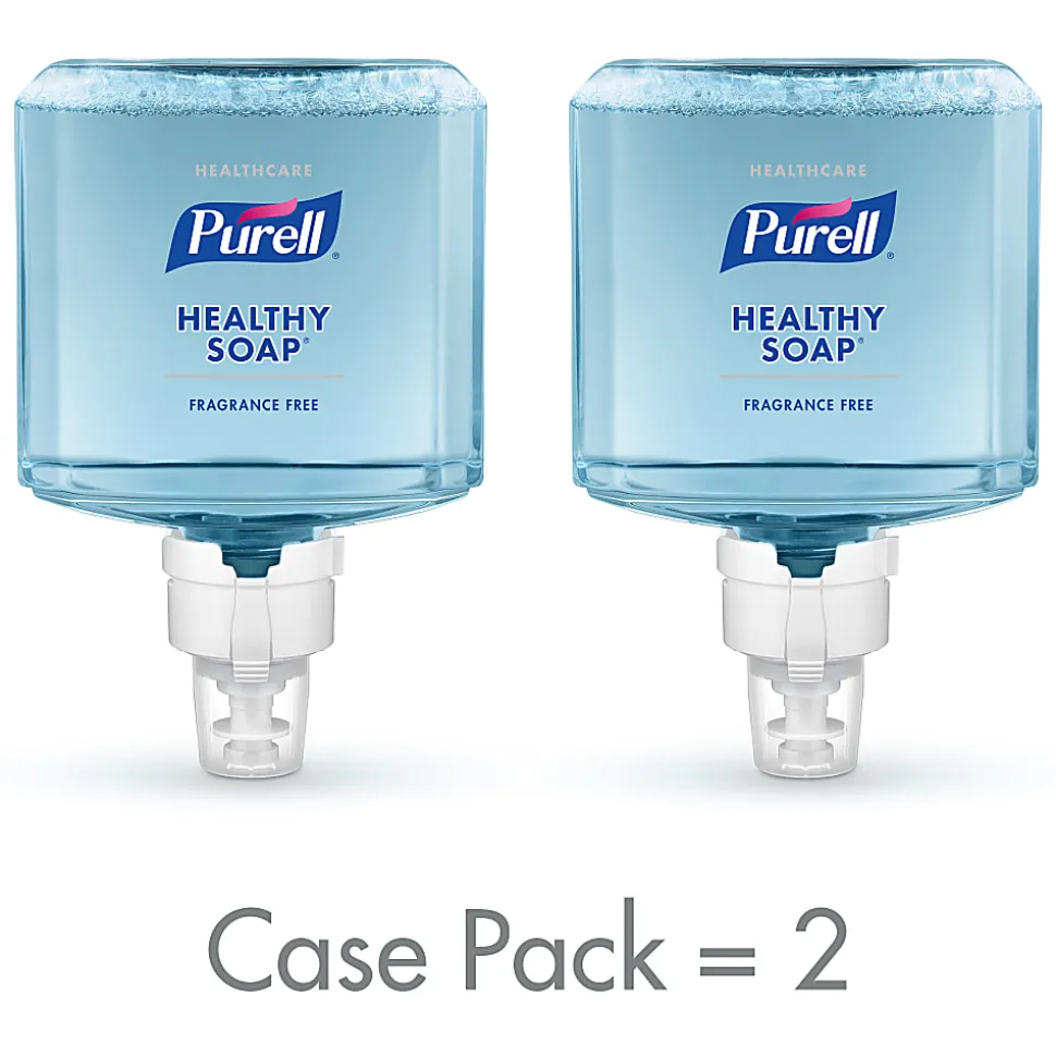 Purell® Healthy Gentle & Free Foam Hand Soap, Unscented, 40.57 Oz, Carton Of 2 Bottles