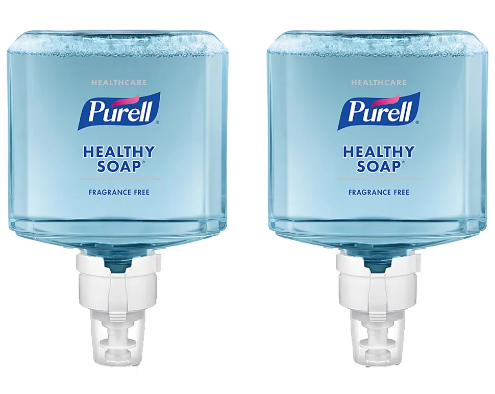 Purell® Healthy Gentle & Free Foam Hand Soap, Unscented, 40.57 Oz, Carton Of 2 Bottles