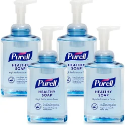 PURELL® High Performance HEALTHY SOAP® Foam, Fragrance Free, 17.4 Oz, Pack Of 4 Bottles