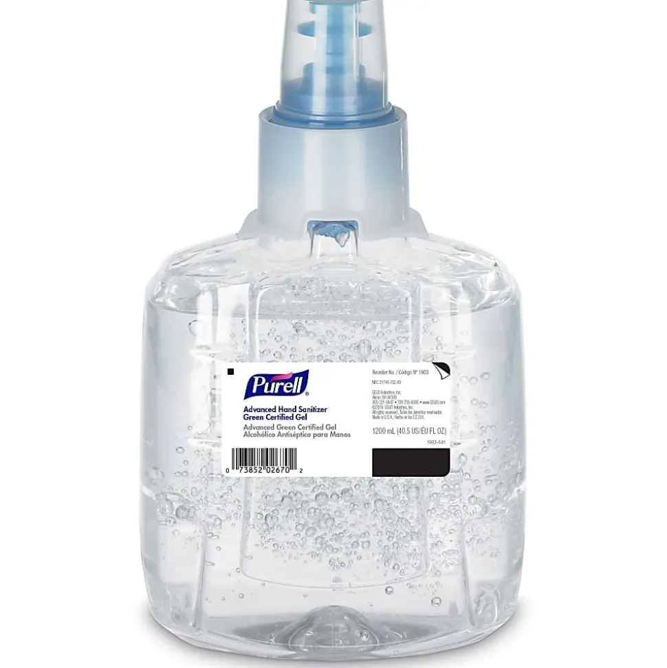 Purell® LTX Advanced Green Certified Gel Instant Hand Sanitizer, 1200 mL