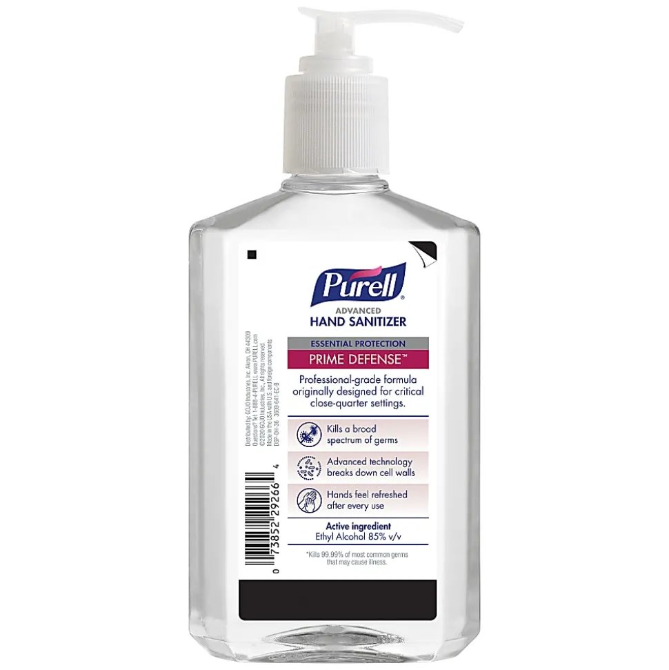 PURELL PRIME DEFENSE™ Advanced Hand Sanitizer, 12 fl oz Pump Bottle
