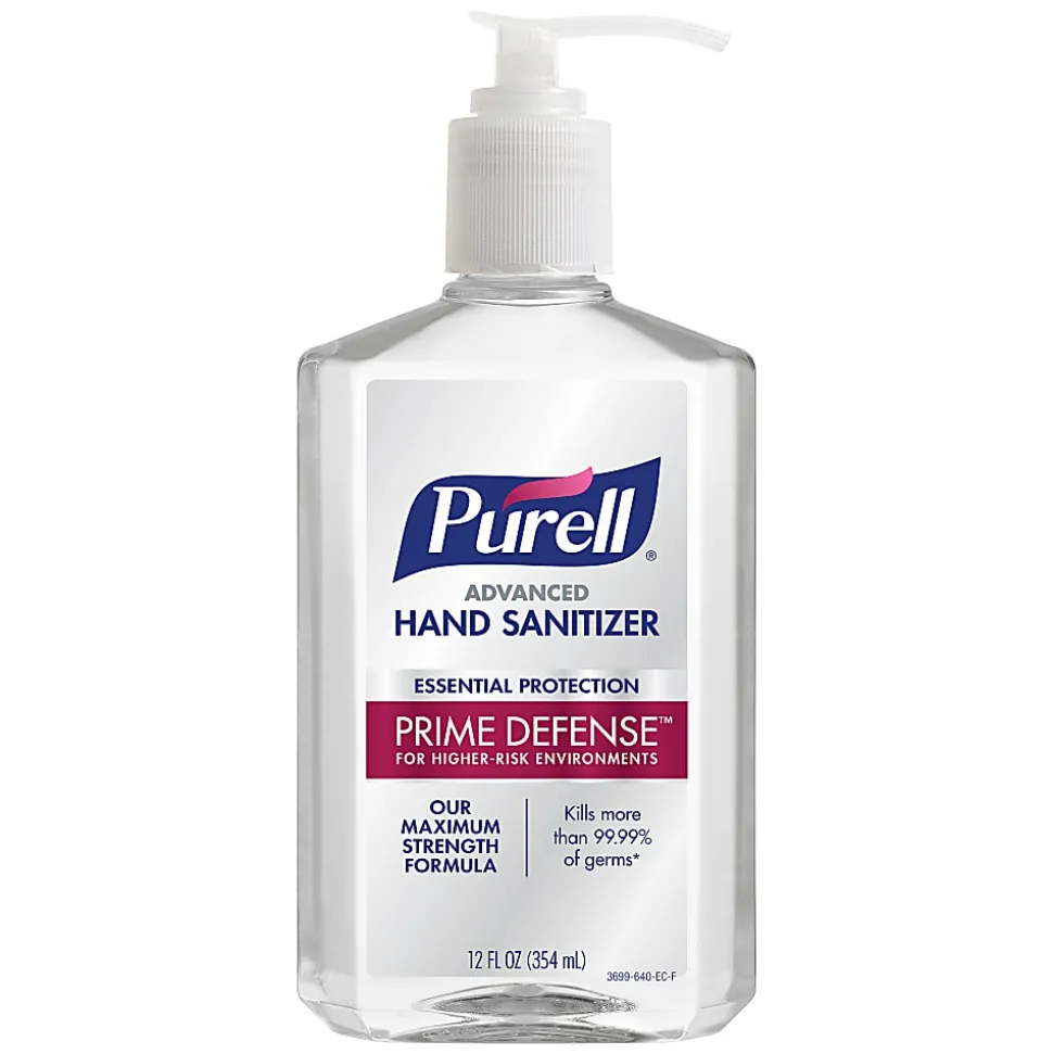 PURELL PRIME DEFENSE™ Advanced Hand Sanitizer, 12 fl oz Pump Bottle