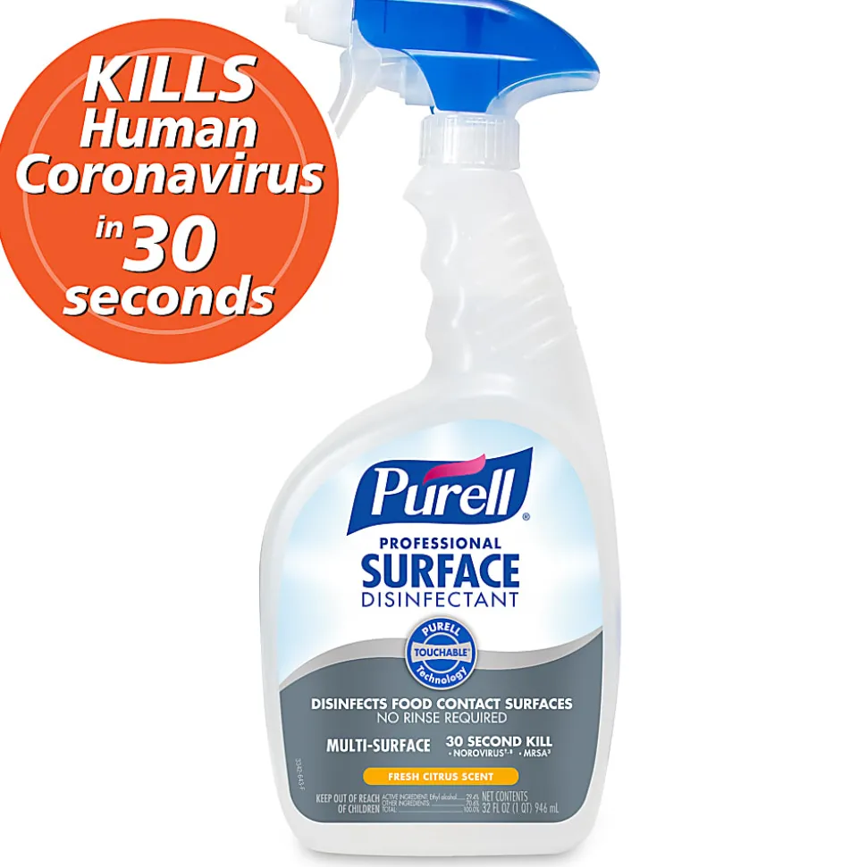 Purell® Professional Surface Disinfectant, Citrus Scent, 32 Oz Bottle