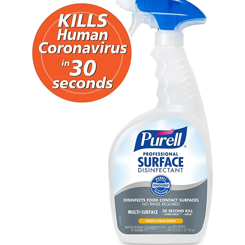 Purell® Professional Surface Disinfectant, Citrus Scent, 32 Oz Bottle
