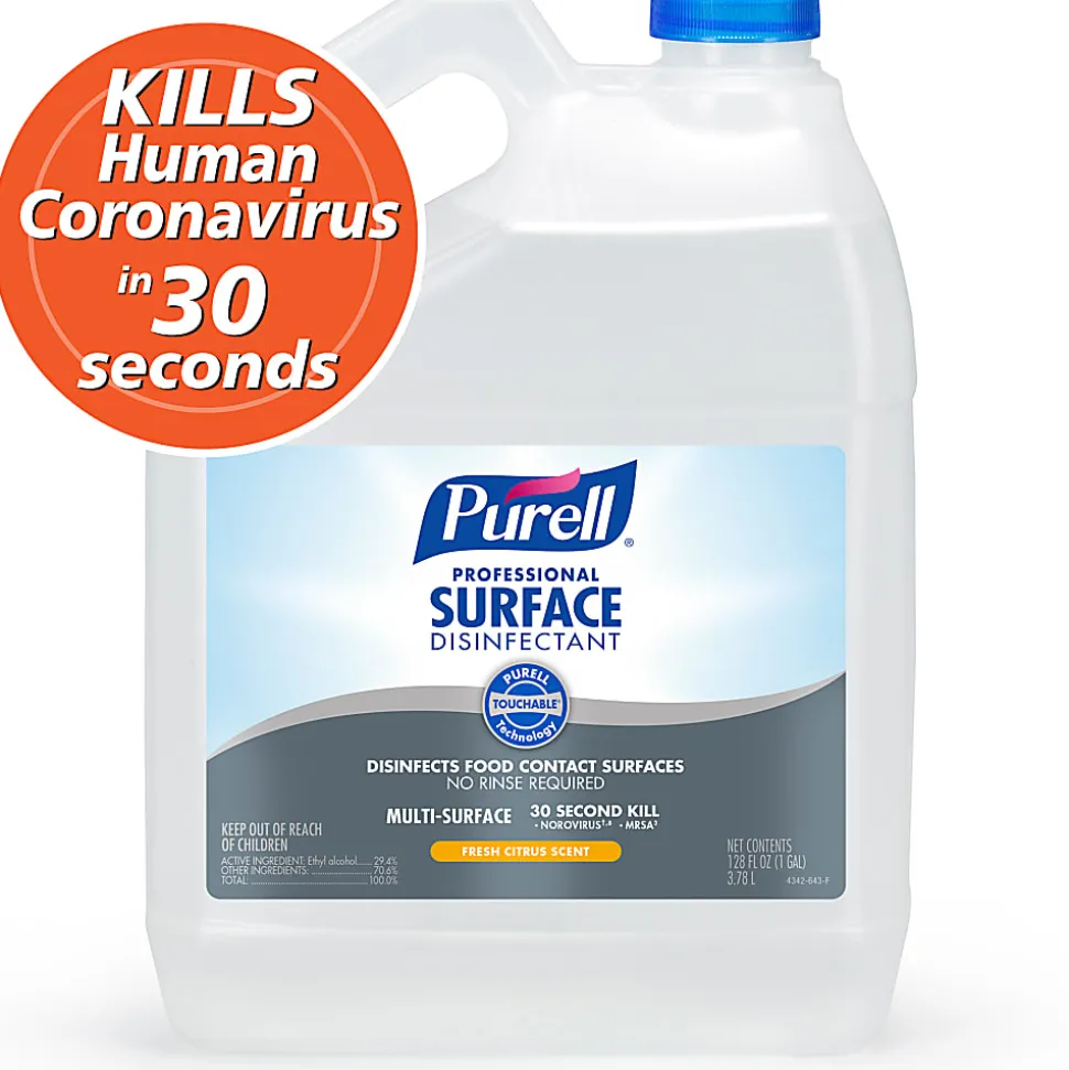PURELL Professional Surface Disinfectant, Fresh Citrus Scent, 1 Pour Gallon