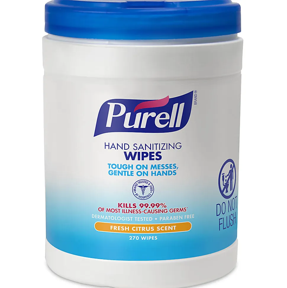 Purell® Sanitizing Wipes, Canister Of 270 Wipes