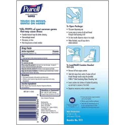Purell® Sanitizing Wipes, Fresh Citrus Scent, Pack of 100 Wipes