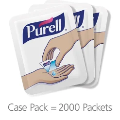 PurellĀ® Singles Advanced Hand Sanitizer Individual Single-Use Packets, 0.04 oz (1.2 mL), Case Of 2,000 Packets