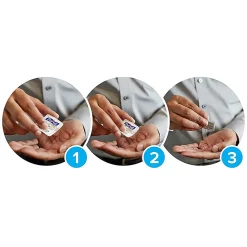 Purell® Singles Advanced Hand Sanitizer Individual Single-Use Packets, 0.04 oz (1.2 mL), Case Of 2,000 Packets
