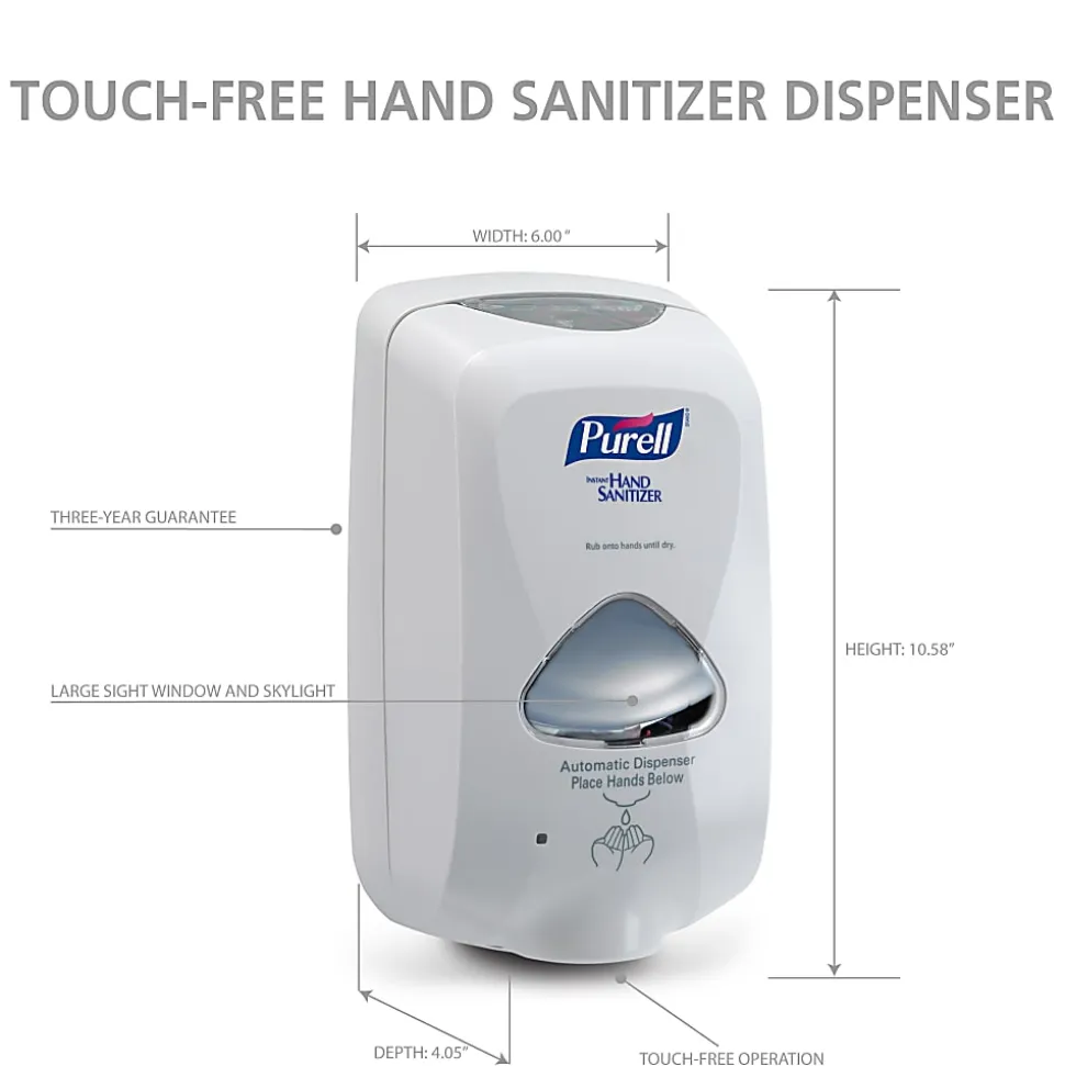 Purell® TFX™ Touch-Free Dispenser, White