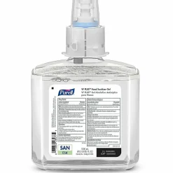 PurellĀ® VF PLUS Gel Hand Sanitizer Refills For ES4 Push-Style Hand Sanitizer Dispensers, Fragrance Free, 40.6 Oz, Case Of 2 Refills