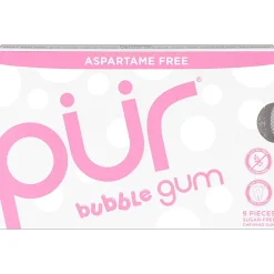 Pur Gum Sugar-Free Bubble Gum, 0.44 Oz, Total Qty 96