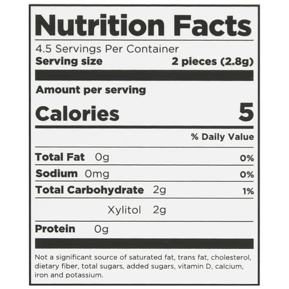 Pur Gum, Wintergreen, 0.44 Oz, Total Qty 108