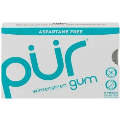 Pur Gum, Wintergreen, 0.44 Oz, Total Qty 108