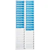 Pyramid™ Employee Badge Rack, Gray
