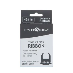 Pyramid™ Time Recorder Replacement Ribbon For 2600 & 6200 Model, Black/Red