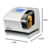 Pyramid Time Systems 3500ss Employment Time Clock & Document Stamp, Unlimited Employees, 5-1/2”H x 6-1/2”W x 6-1/2”D, Gray