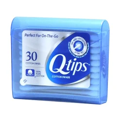 Q-tips® Cotton Swabs Travel Pack, White, Box Of 30