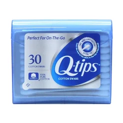 Q-tips® Cotton Swabs Travel Pack, White, Box Of 30