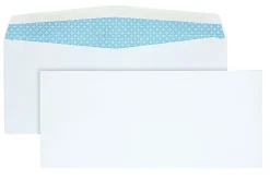 Quality Park® #10 Business Envelopes, Security, Gummed Seal, White, Box Of 500