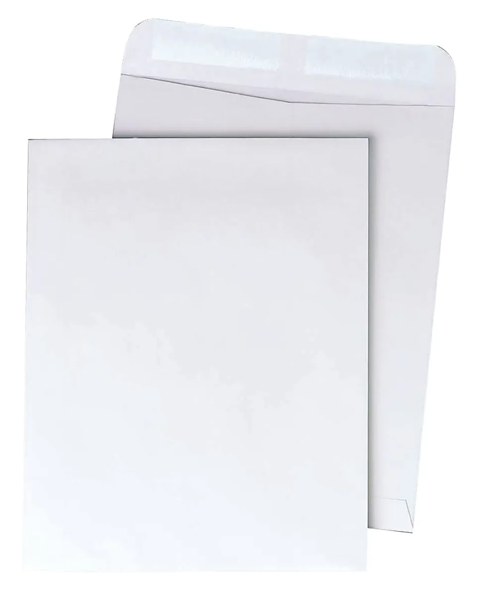 Quality Park® Catalog Envelopes With Gummed Closure, 9" x 12", White, Box Of 250
