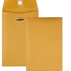 Quality Park® Clasp Envelopes, #35, 5" x 7 1/2", Brown, Box Of 100