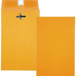 Quality Park® #15 Clasp Envelopes, Clasp Closure, Brown, Box Of 100