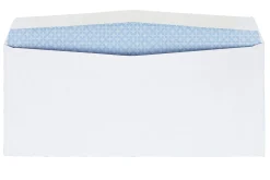 Quality Park® #9 Double-Window Envelopes, Left Windows (Top/Bottom), Gummed Seal, White, Box Of 500