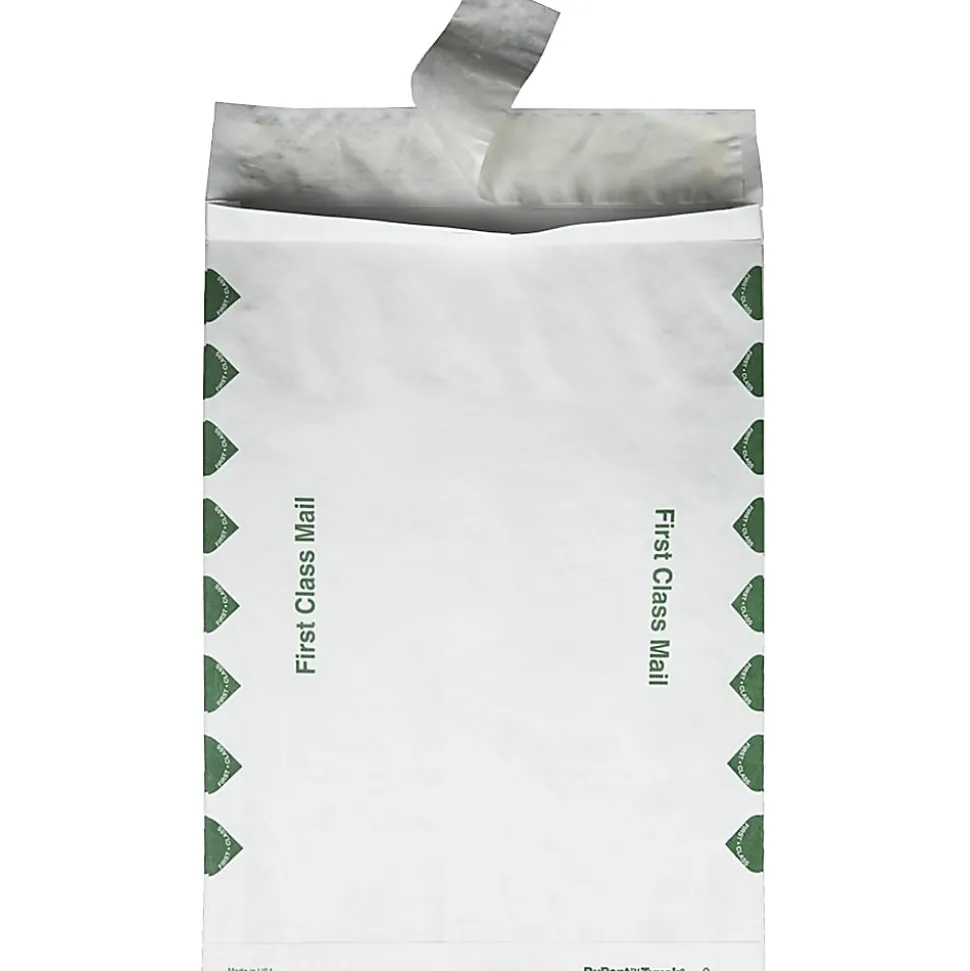 Quality Park® Dupont™ Tyvek® Grip-Seal® Expansion Envelopes, Open End, 14 Lb, First Class, 10" x 13" x 1 1/2", Self-Adhesive, White, Box Of 100