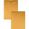 Quality Park Envelope, 28 Lb, Gummed Seal, Kraft Brown, Box Of 100