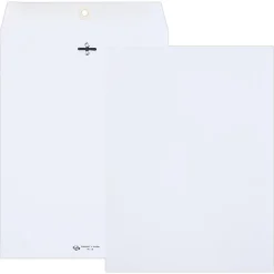 Quality Park® #90 Envelopes, Clasp Closure, White, Box Of 100