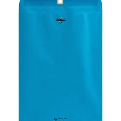 Quality Park® #90 Envelopes, Clasp Closure, Blue, Pack Of 10 Envelopes