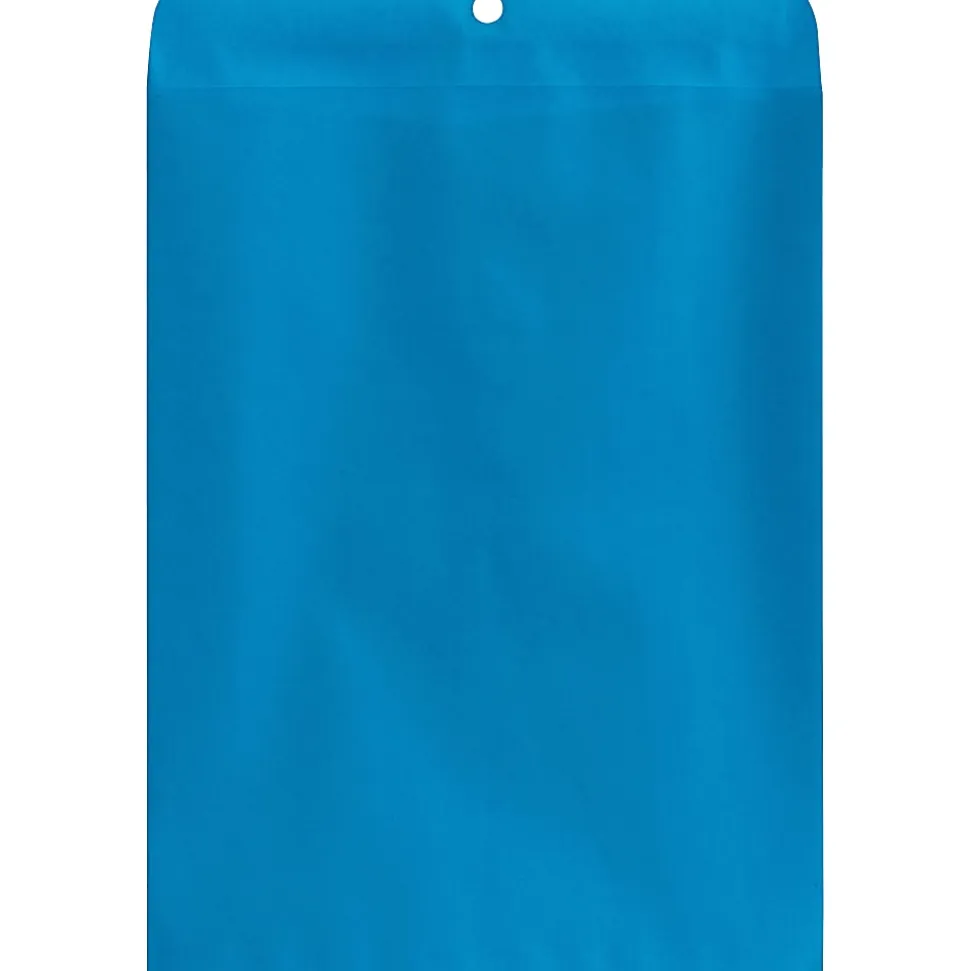 Quality Park® #90 Envelopes, Clasp Closure, Blue, Pack Of 10 Envelopes