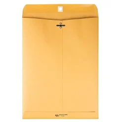 Quality Park Gummed Kraft Clasp Envelopes - Clasp - #90 - 9