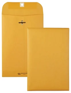 Quality Park Gummed Kraft Clasp Envelopes - Clasp - #55 - 6