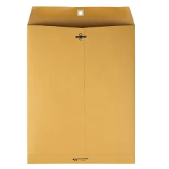 Quality Park Gummed Kraft Clasp Envelopes - Clasp - #97 - 10" Width x 13" Length - 28 lb - Gummed - Kraft - 100 / Box - Kraft